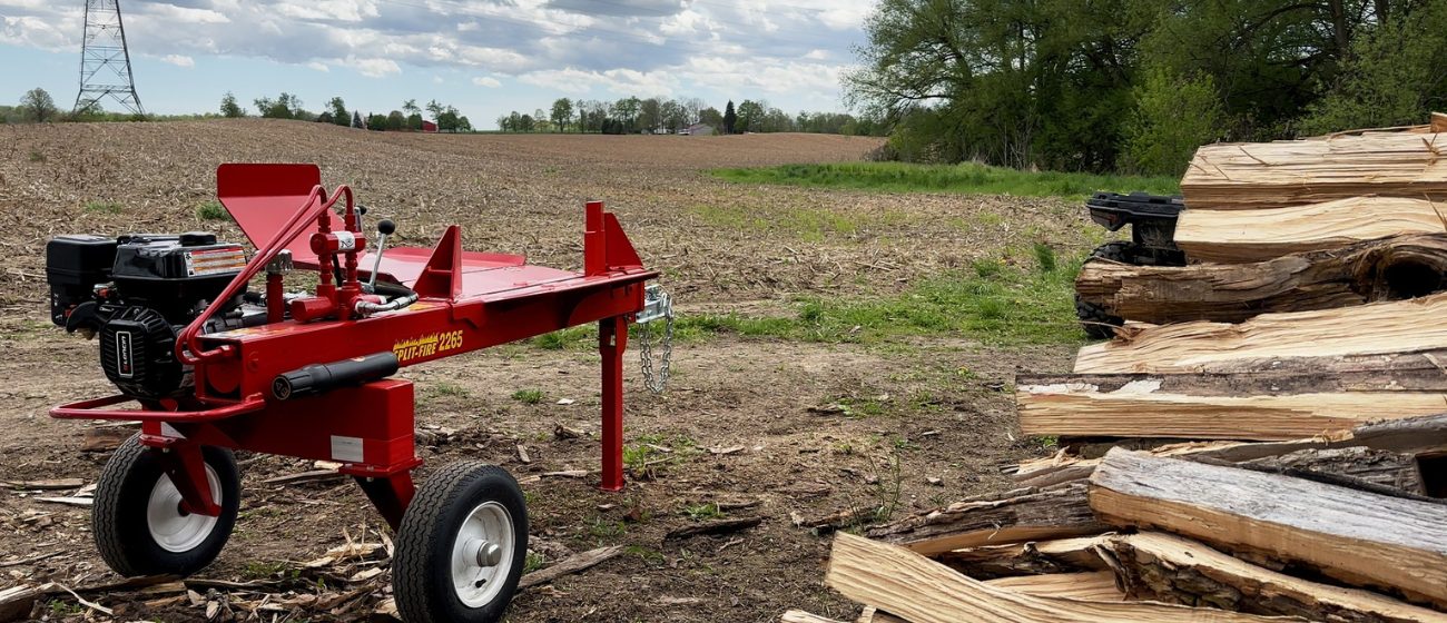 split-fire 2265 standing in woodyard ready to be utilized