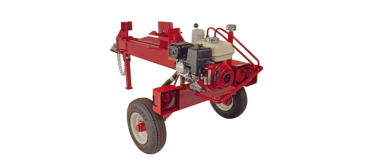 3455 Split-Fire log splitter with 4-way knife, gas powered for efficient wood splitting