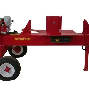 Powerful 4490 Split-Fire log splitter with a 2-way knife for heavy-duty tasks, side view