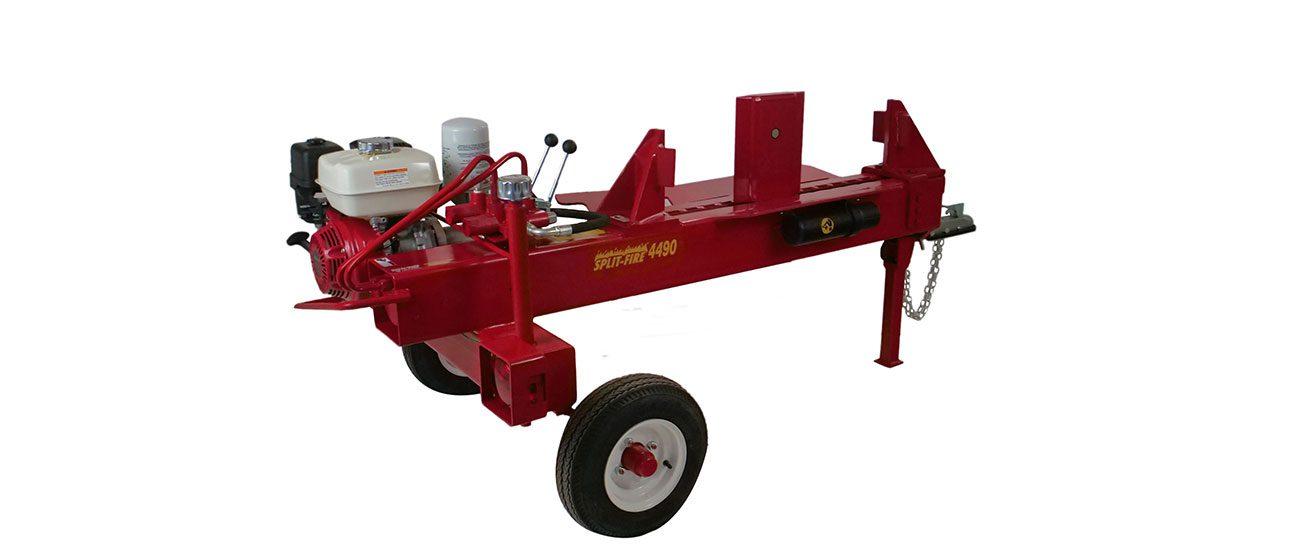 Durable gas-powered 4490 Split-Fire log splitter featuring 2-way wedge