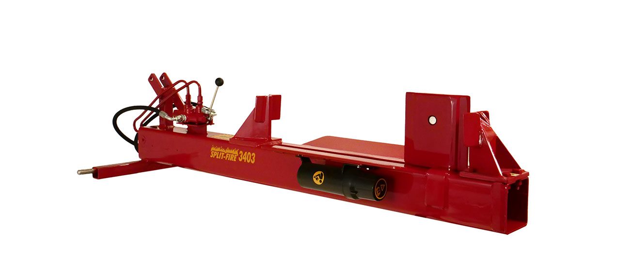 Professional-grade Split-Fire 3403 3-point hitch log splitter with 4-way wedge