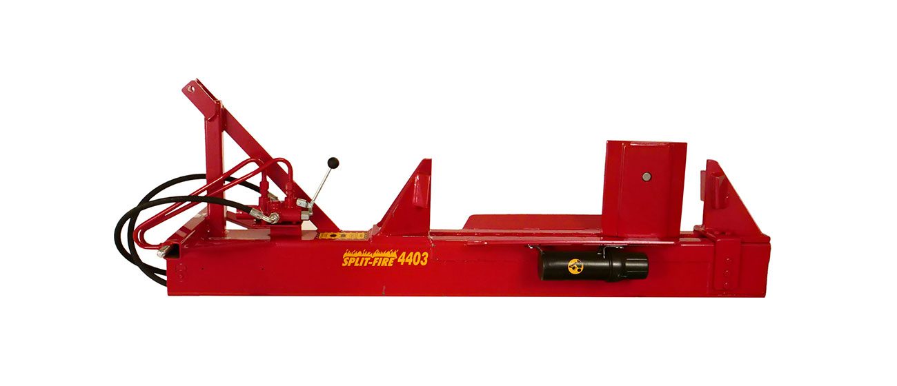 Professional-grade Split-Fire 4403 log splitter with 3-point hitch