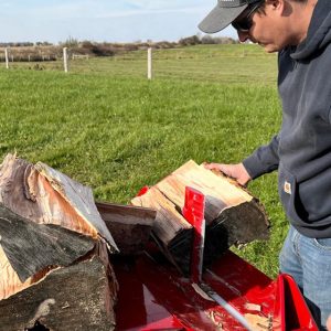 3203 log splitter in use