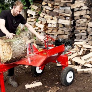 split-fire 2265 log splitter splitting 20" round firewood