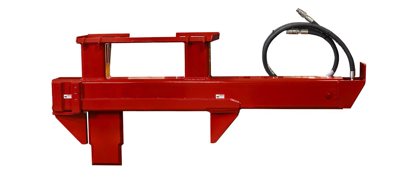 split-fire 6206 skidsteer log splitter top side angle profile