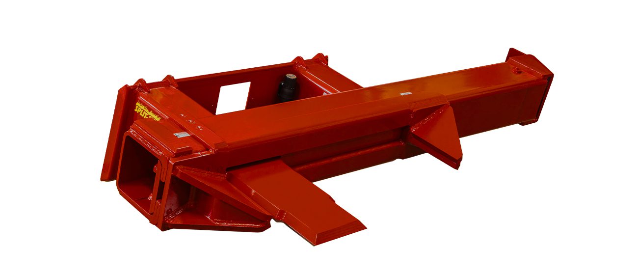 split-fire 6206 skidsteer log splitter left side angle profile