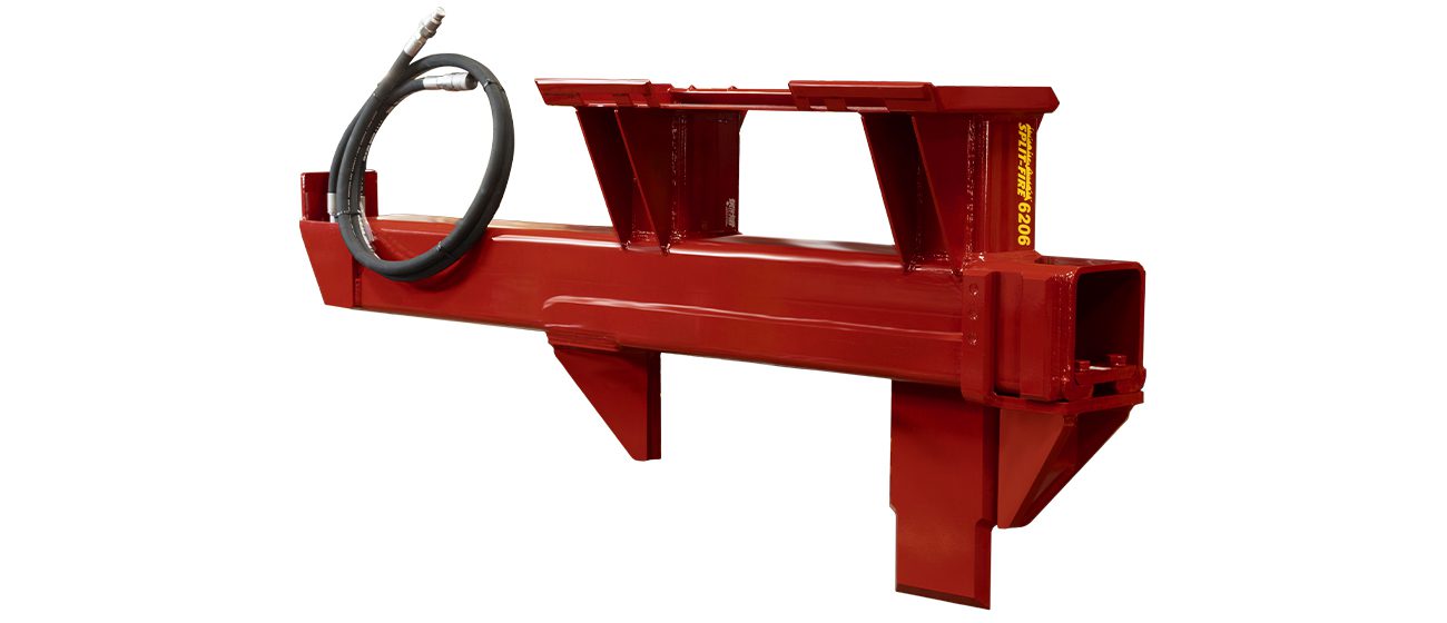 split-fire 6206 skidsteer log splitter left side angle profile