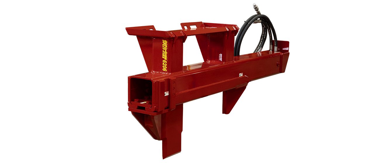 split-fire 6206 skidsteer log splitter right side angle profile
