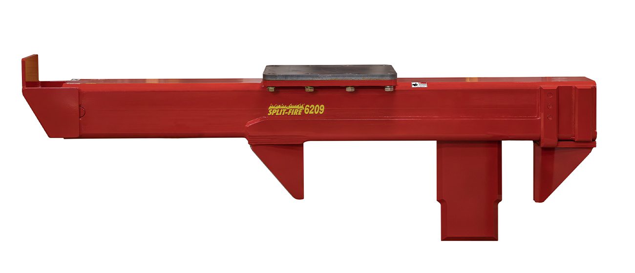 split-fire 6209 heavy duty excavator log splitter front view