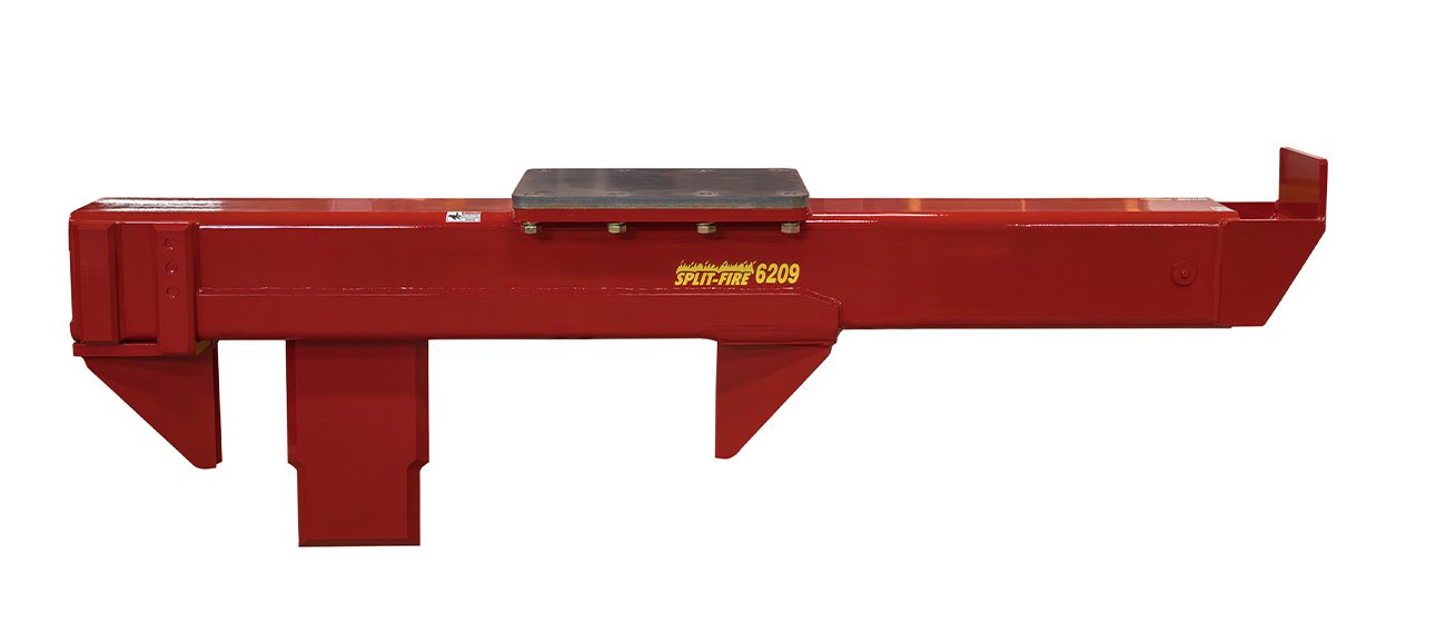 split-fire 6209 heavy duty excavator log splitter rear view