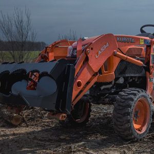 Split-Fire Buck-It XL on kubota bx