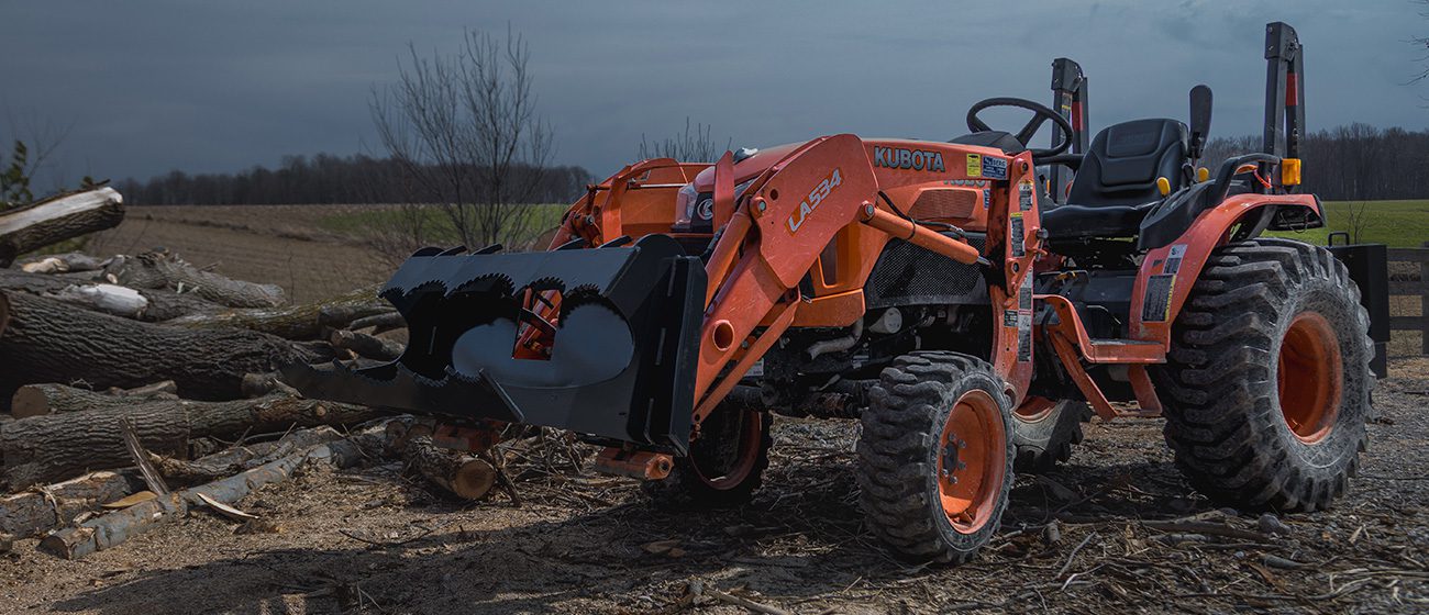 Split-Fire Buck-It XL on kubota bx