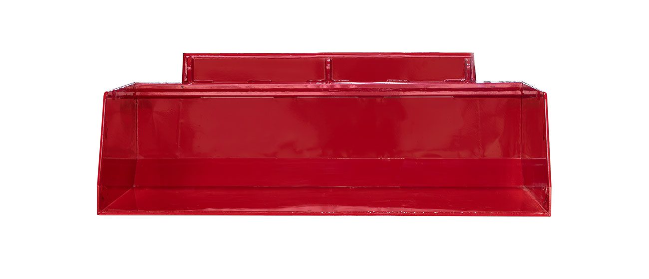 front profile of a 48 inch split-fire hi cap bucket