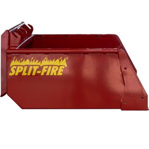 left side profile of a 48 inch split-fire hi cap bucket