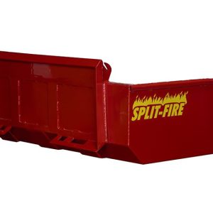 side rear profile of a 48 inch split-fire hi cap bucket