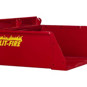 front side profile of a 60 inch split-fire hi cap bucket