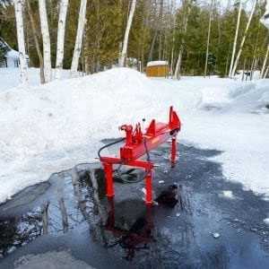 log splitter on legs